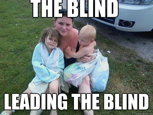 The blind leading the blind - The blind leading the blind  Derp Family