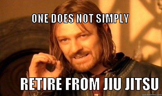                                                                           ONE DOES NOT SIMPLY         RETIRE FROM JIU JITSU One Does Not Simply
