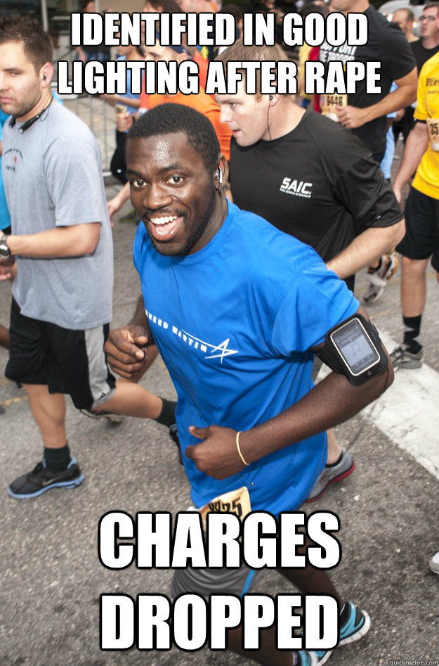 identified in good lighting after rape charges dropped  Ridiculously Photogenic Black Guy