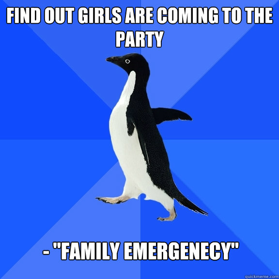Find out girls are coming to the party - 