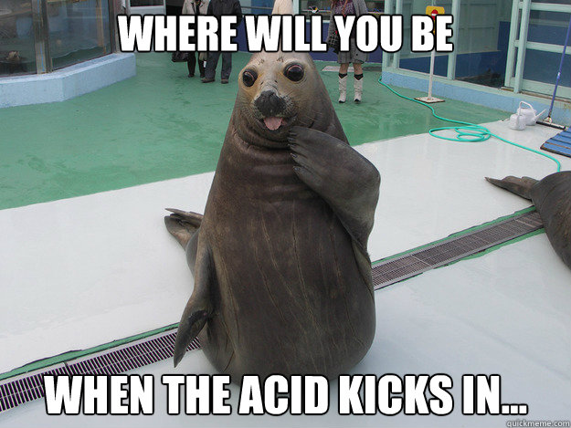 Where will YOU be When the Acid Kicks In... - Where will YOU be When the Acid Kicks In...  Acid Seal