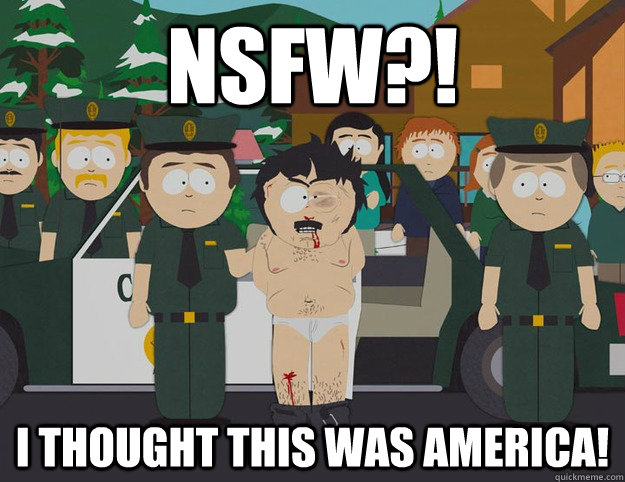 NSFW?! I THOUGHT THIS WAS AMERICA!  