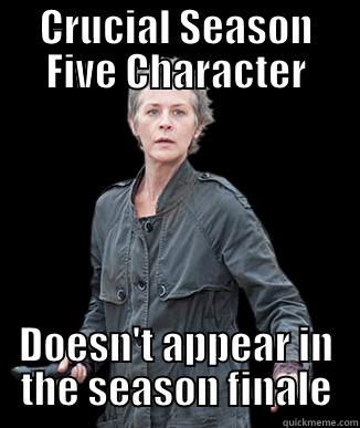CRUCIAL SEASON FIVE CHARACTER DOESN'T APPEAR IN THE SEASON FINALE Misc