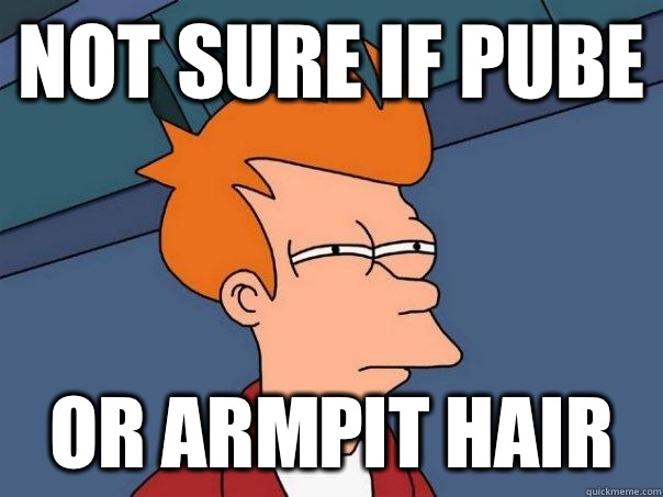 Not sure if Pube Or armpit hair  Futurama Fry