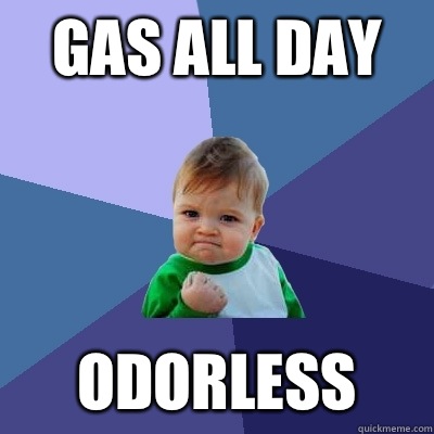 Gas all day Odorless  Success Kid