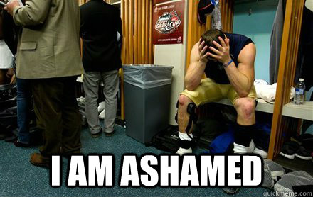  I am ashamed -  I am ashamed  Buck Pierce ashamed