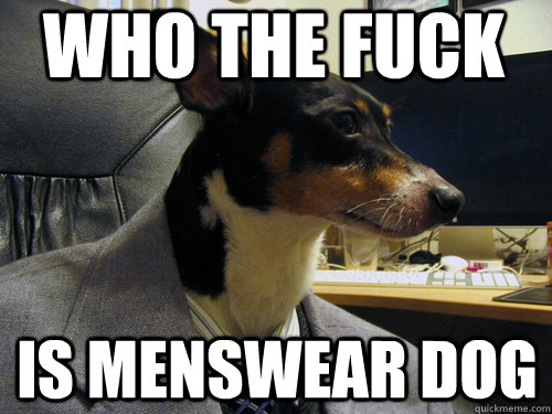 Who the fuck Is menswear dog - Who the fuck Is menswear dog  Misc
