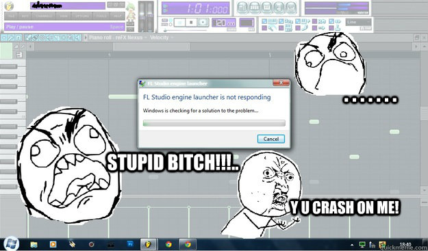 STUPID BITCH!!!.. . . . . . . . Y U CRASH ON ME! - STUPID BITCH!!!.. . . . . . . . Y U CRASH ON ME!  Fl Studio 808SlickBeatz