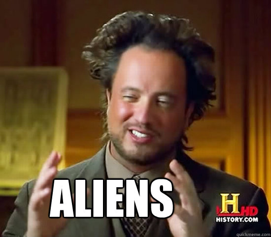 Reddit's logo ALIENS  Ancient Aliens