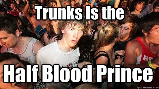 Trunks Is the Half Blood Prince  Sudden Clarity Clarence