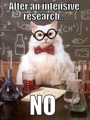 AFTER AN INTENSIVE RESEARCH... NO ERA PENAL Chemistry Cat