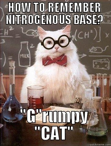 HOW TO REMEMBER NITROGENOUS BASE? 