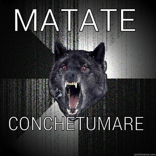 MATATE CONCHETUMARE Insanity Wolf