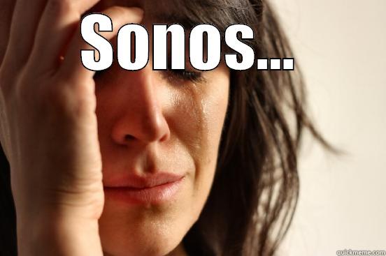 SONOS...  First World Problems