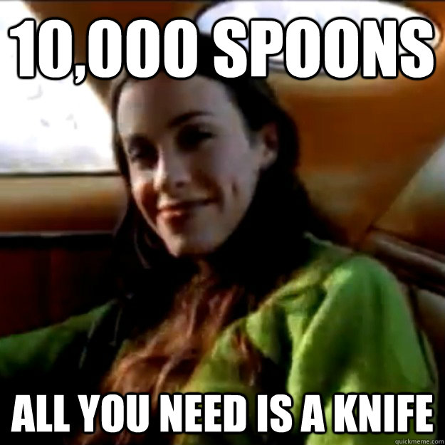 10,000 spoons all you need is a knife  