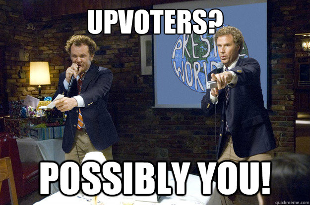 Upvoters? possibly you! - Upvoters? possibly you!  Misc