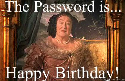 The Password is... Happy Birthday! - The Password is... Happy Birthday!  Misc