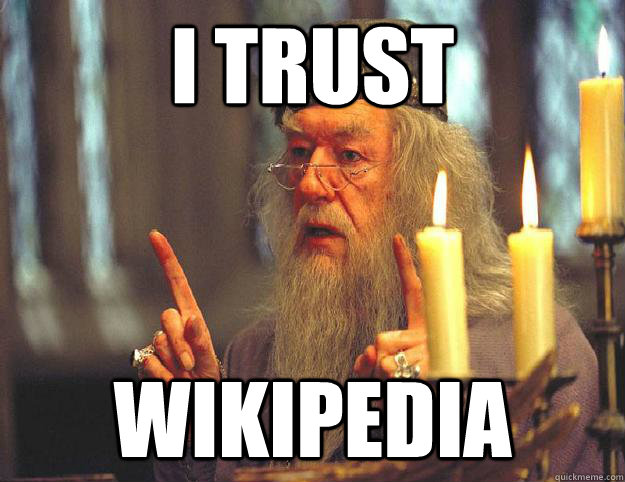 I TRUST WIKIPEDIA  Dumbledore