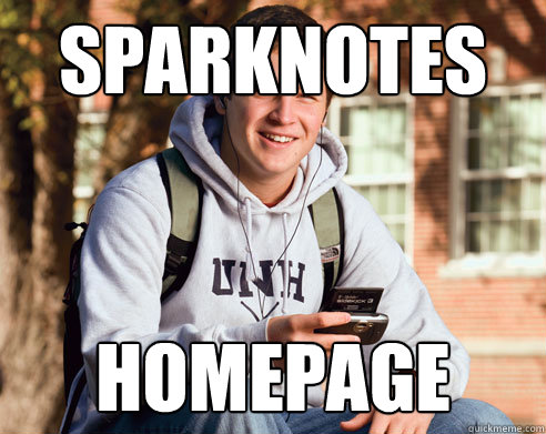 Sparknotes Homepage  College Freshman