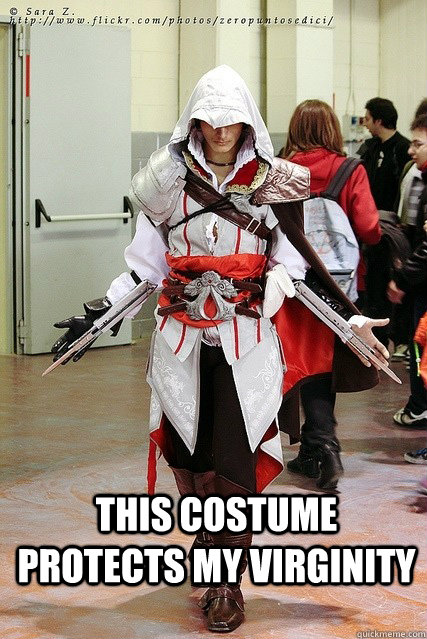  This costume protects my virginity -  This costume protects my virginity  Protection level  over 8000