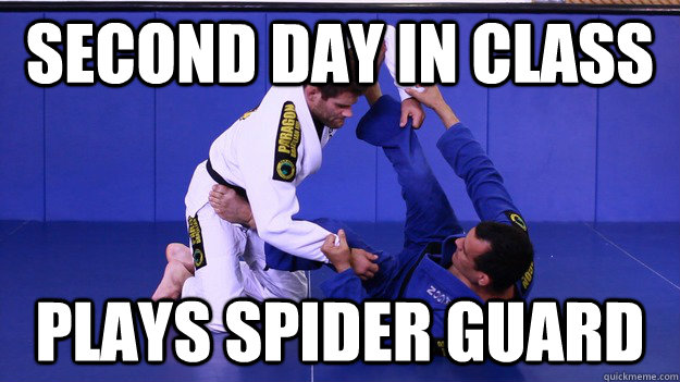 Second day in class plays spider guard - Second day in class plays spider guard  Youtube BJJ Player
