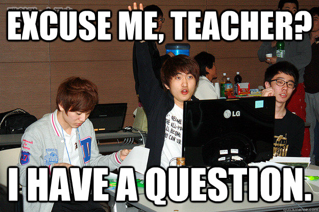 EXCUSE ME, TEACHER? I HAVE A QUESTION.  Studious Flash