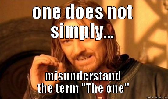 ONE DOES NOT SIMPLY... MISUNDERSTAND THE TERM 