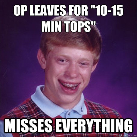 OP leaves for 