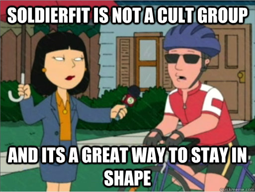 Soldierfit is not a cult group and its a great way to stay in shape  