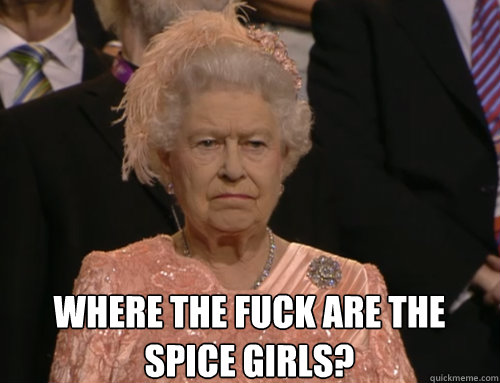 where the fuck are the spice girls? - where the fuck are the spice girls?  Disgruntled Queen