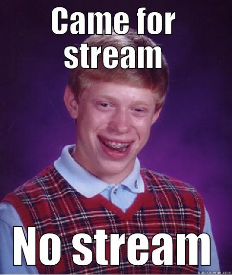 CAME FOR STREAM NO STREAM Bad Luck Brian