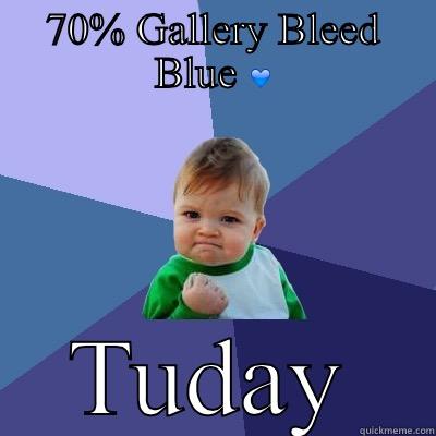 70% GALLERY BLEED BLUE  TODAY  Success Kid