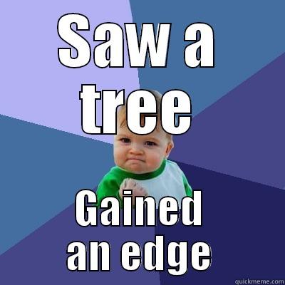 SAW A TREE GAINED AN EDGE Success Kid