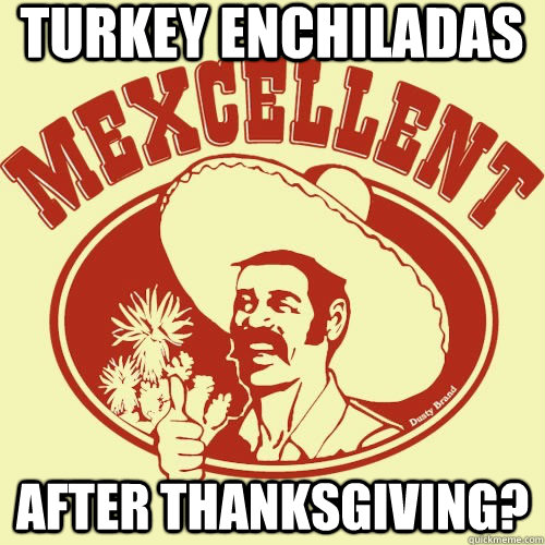 Turkey Enchiladas After Thanksgiving? - Turkey Enchiladas After Thanksgiving?  Mexcellent