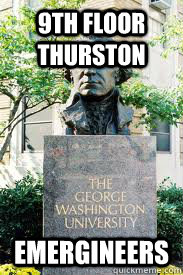 9TH FLOOR THURSTON EMERGINEERS  Ironic GWU