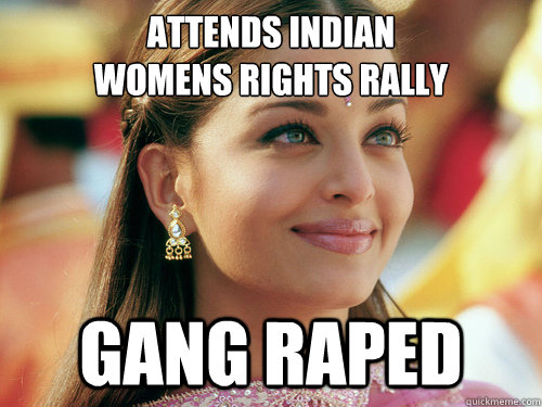 Attends Indian 
Womens Rights Rally  Gang Raped  