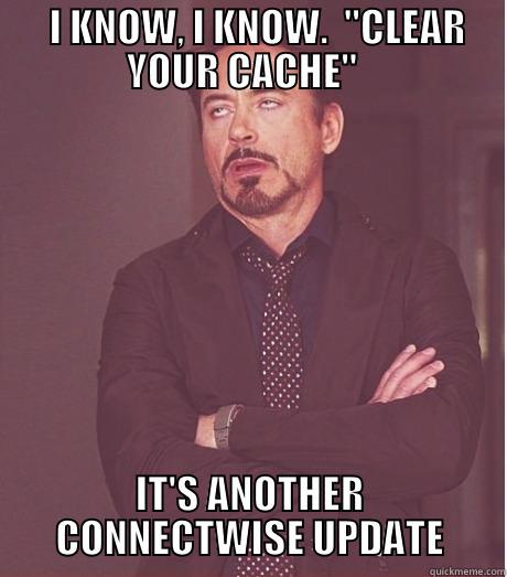   I KNOW, I KNOW.  
