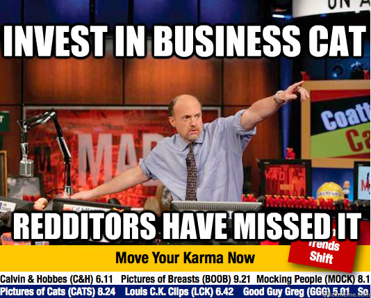 Invest in business cat redditors have missed it - Invest in business cat redditors have missed it  Mad Karma with Jim Cramer
