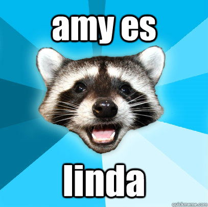 amy es linda  Lame Pun Coon