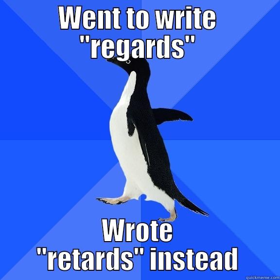 WENT TO WRITE 