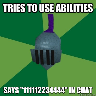 Tries to use abilities Says ''111112234444'' in chat  Runescape Logic