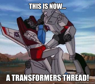 THIS IS NOW... A TRANSFORMERS THREAD! - THIS IS NOW... A TRANSFORMERS THREAD!  Megs chokes Starscream