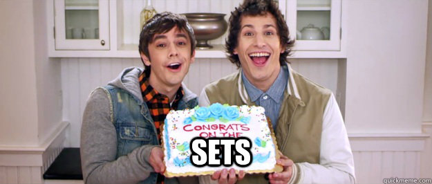 SETS - SETS  Congrats on the sex