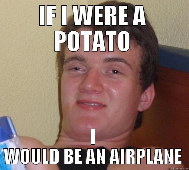 IF I WERE A POTATO I WOULD BE AN AIRPLANE 10 Guy