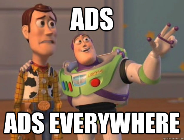 Ads  Ads everywhere  Buzz Lightyear