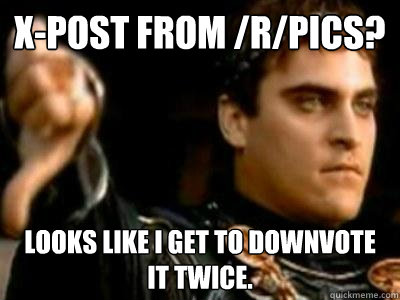 x-post from /r/pics? looks like i get to downvote it twice.  Downvoting Roman