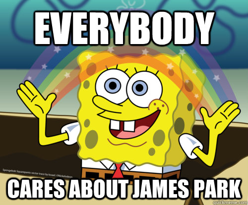 Everybody Cares about James park  Spongebob rainbow