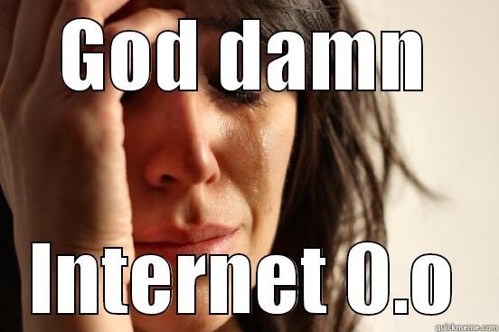 GOD DAMN INTERNET 0.O First World Problems