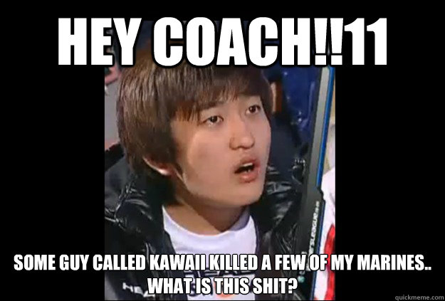 hey coach!!11 some guy called kawaii killed a few of my marines..
what is this shit? - hey coach!!11 some guy called kawaii killed a few of my marines..
what is this shit?  Flash shocked