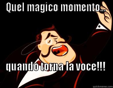 QUEL MAGICO MOMENTO... QUANDO TORNA LA VOCE!!!                                                       Misc
